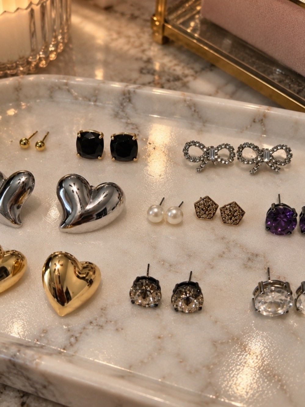 Mixed Earrings Lot – 10 Pairs